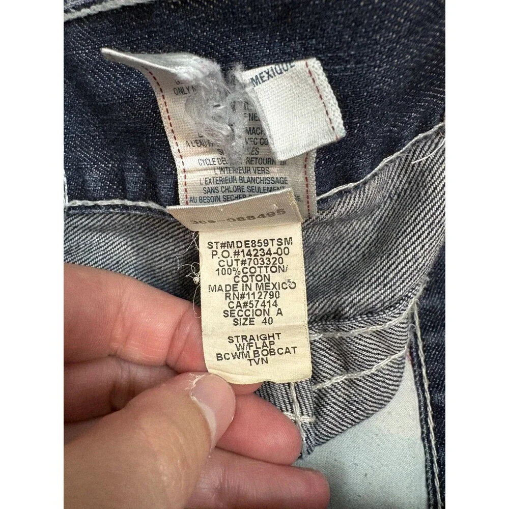 True Religion Jeans Buddha Logo Straight Mens Size - 39x30 - 322